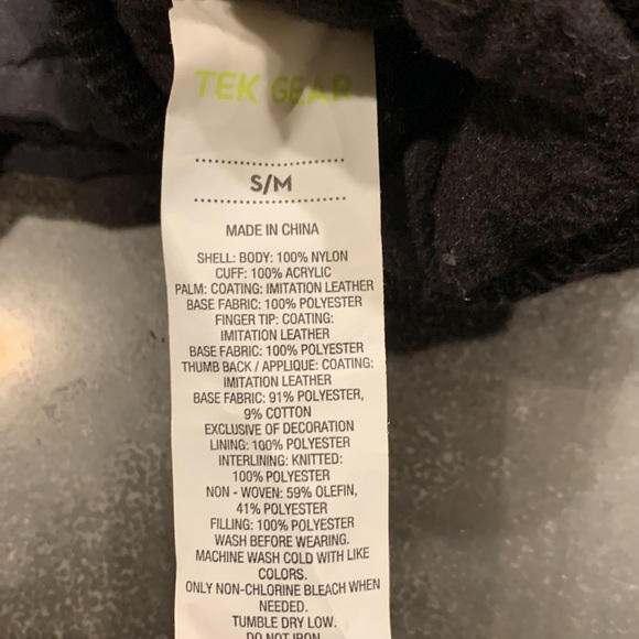 Men’s Tek Gear Touch Screen Ski Gloves - Picture 7 of 7